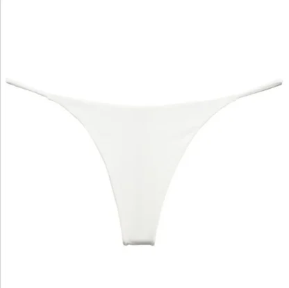 Low Waist White G-Strings