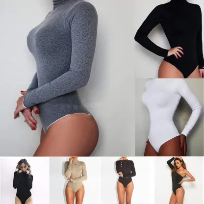 Chic Winter Turtleneck Bodysuit - Image 2