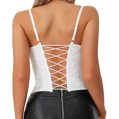 Plus Size Floral Lace Corset - Image 3