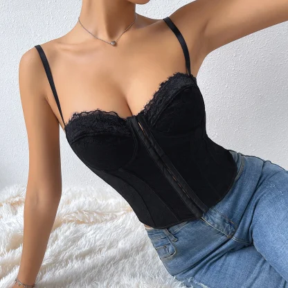 Plus Size Floral Lace Corset - Image 4
