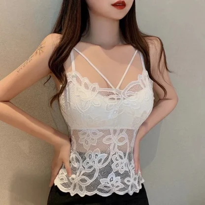 Flirty Lace Padded Camisole - Image 2